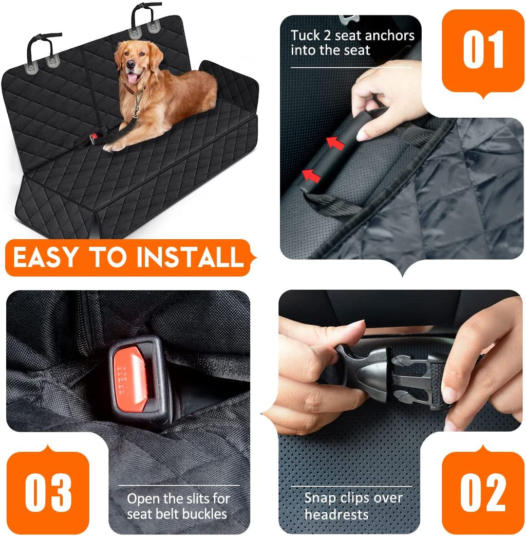 Back Seat Cover for Dogs and Other Pets. Waterproof, and fits most trucks/SUV's