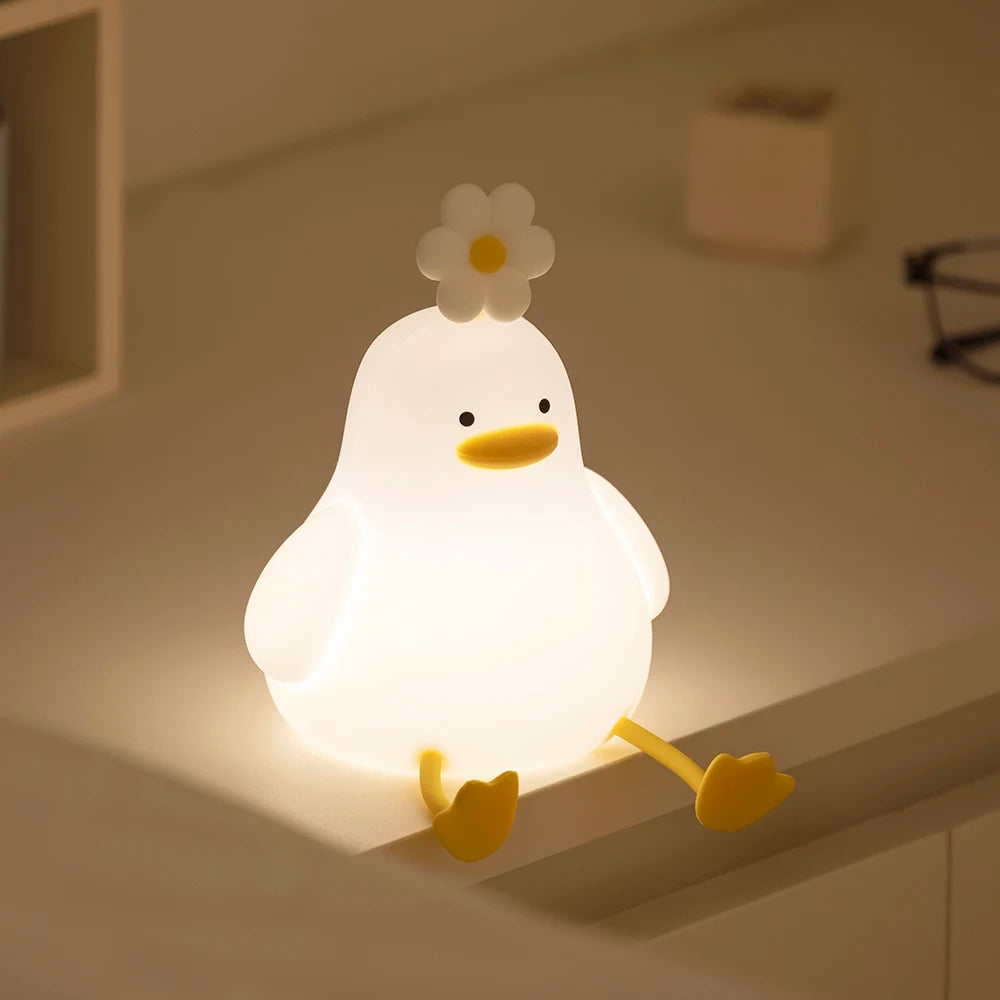 Cute Duck Night Light, USB Rechargeable