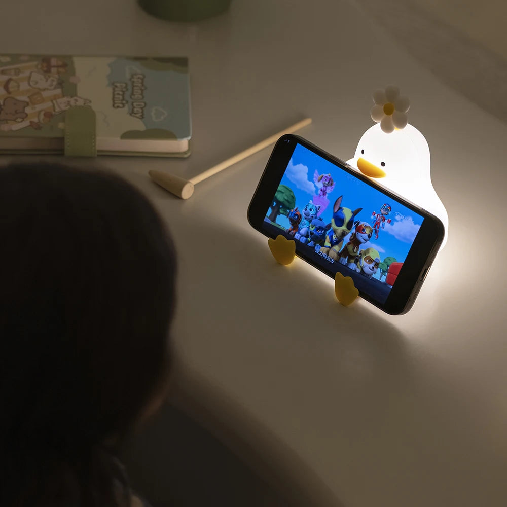 Cute Duck Night Light, USB Rechargeable