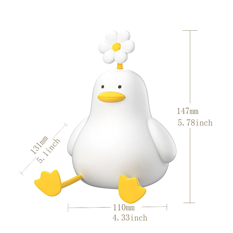 Cute Duck Night Light, USB Rechargeable